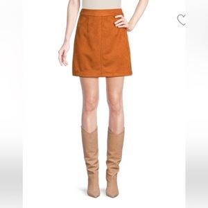 French connection suede mini skirt NWT